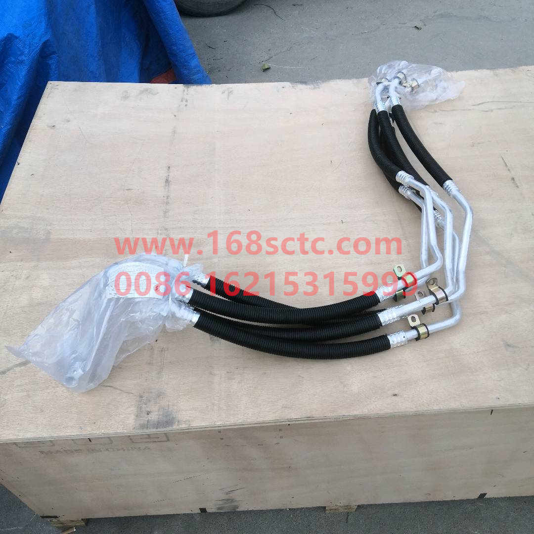 DZ13241845152-SHACMAN-Air-conditioning pipeline steam-pressure connecting pipe 2 (WP12 side-mounted)-DeLongF3000 2015Kuan