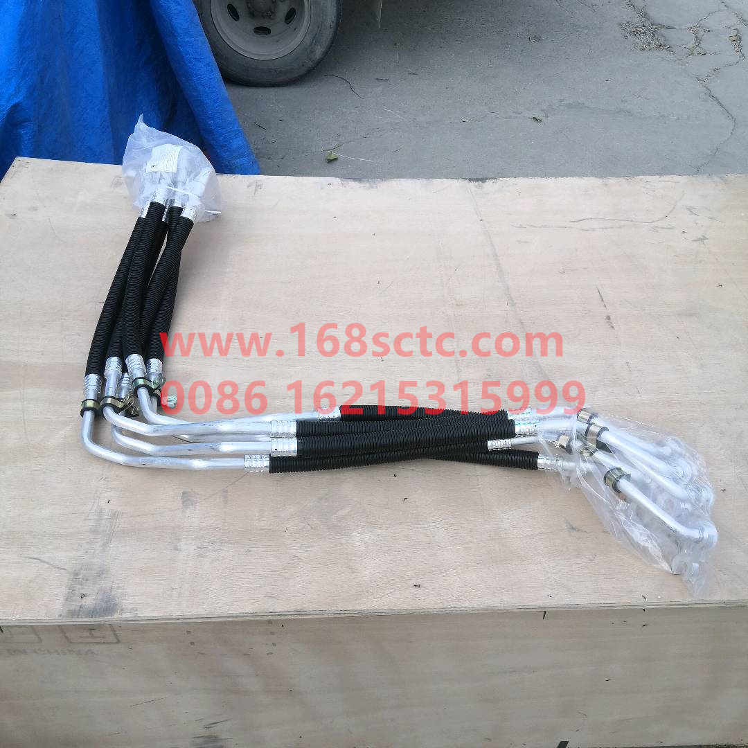 DZ13241845152-SHACMAN-Air-conditioning pipeline steam-pressure connecting pipe 2 (WP12 side-mounted)-DeLongF3000 2015Kuan