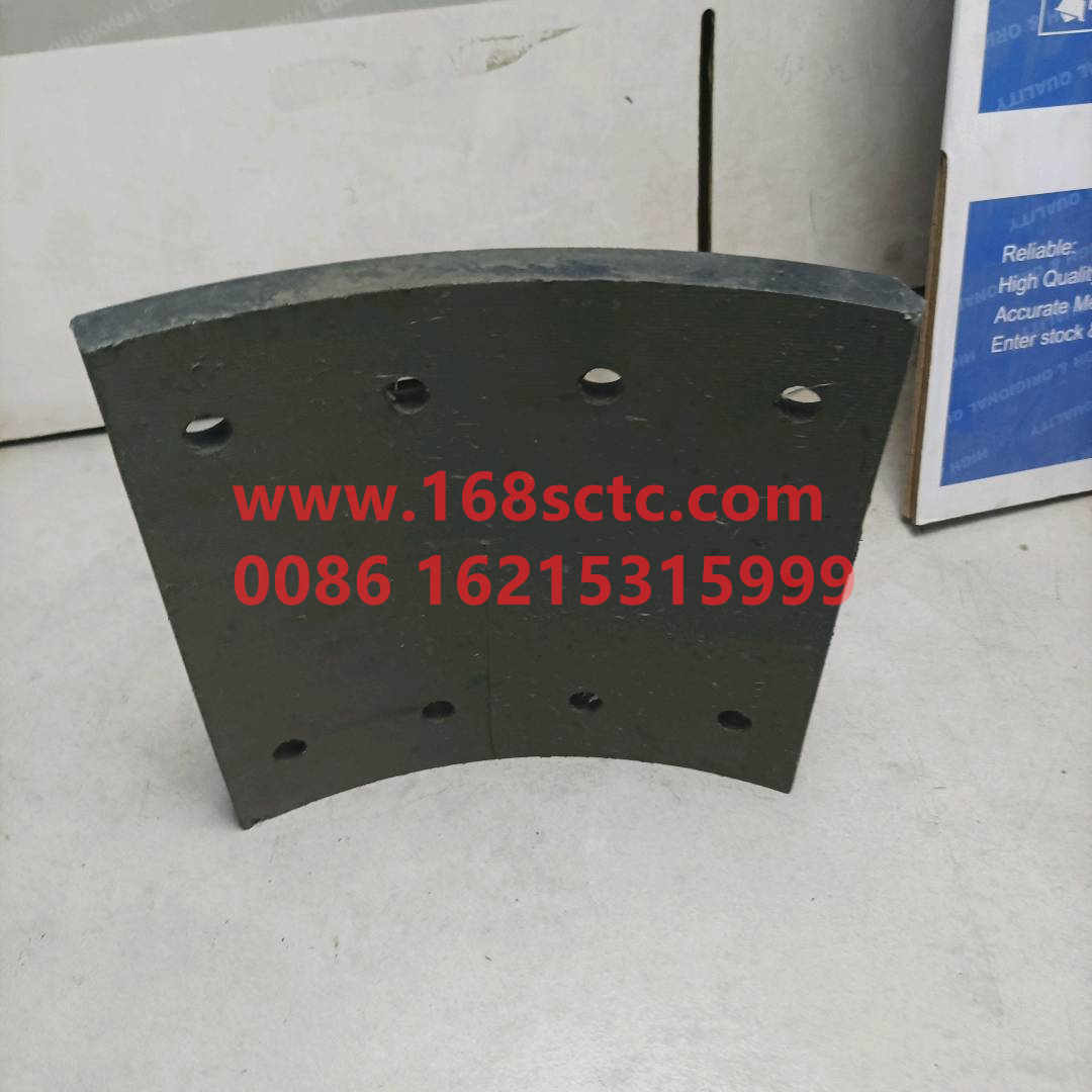 WG9200340068-SINOTRUK HOWO-brake padsback 8holeasbestos STR 201x185x14.5-ZhongQiZhongQiaoST13