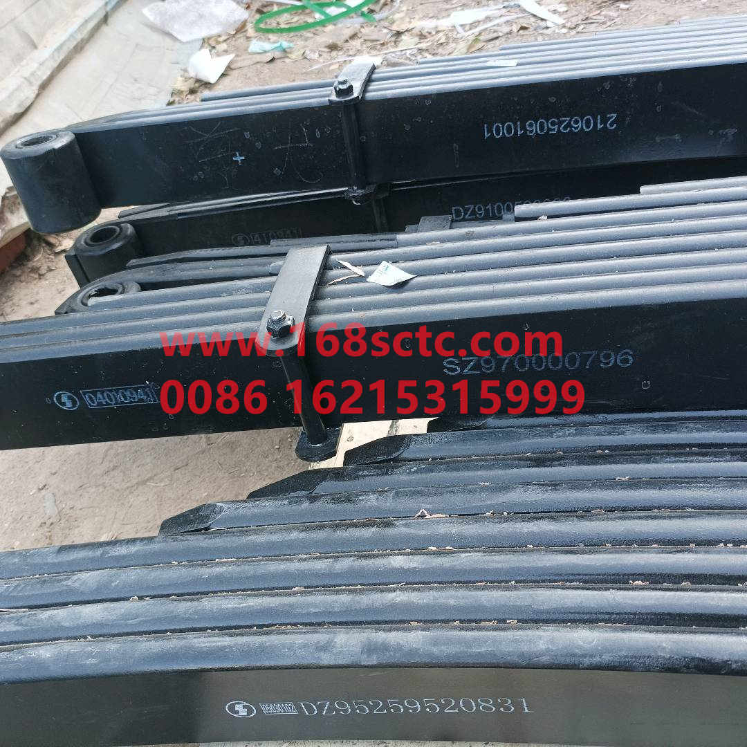 SZ970000796-SHACMAN-Front leaf spring assemblyright-DeLongF2000 2010Kuan