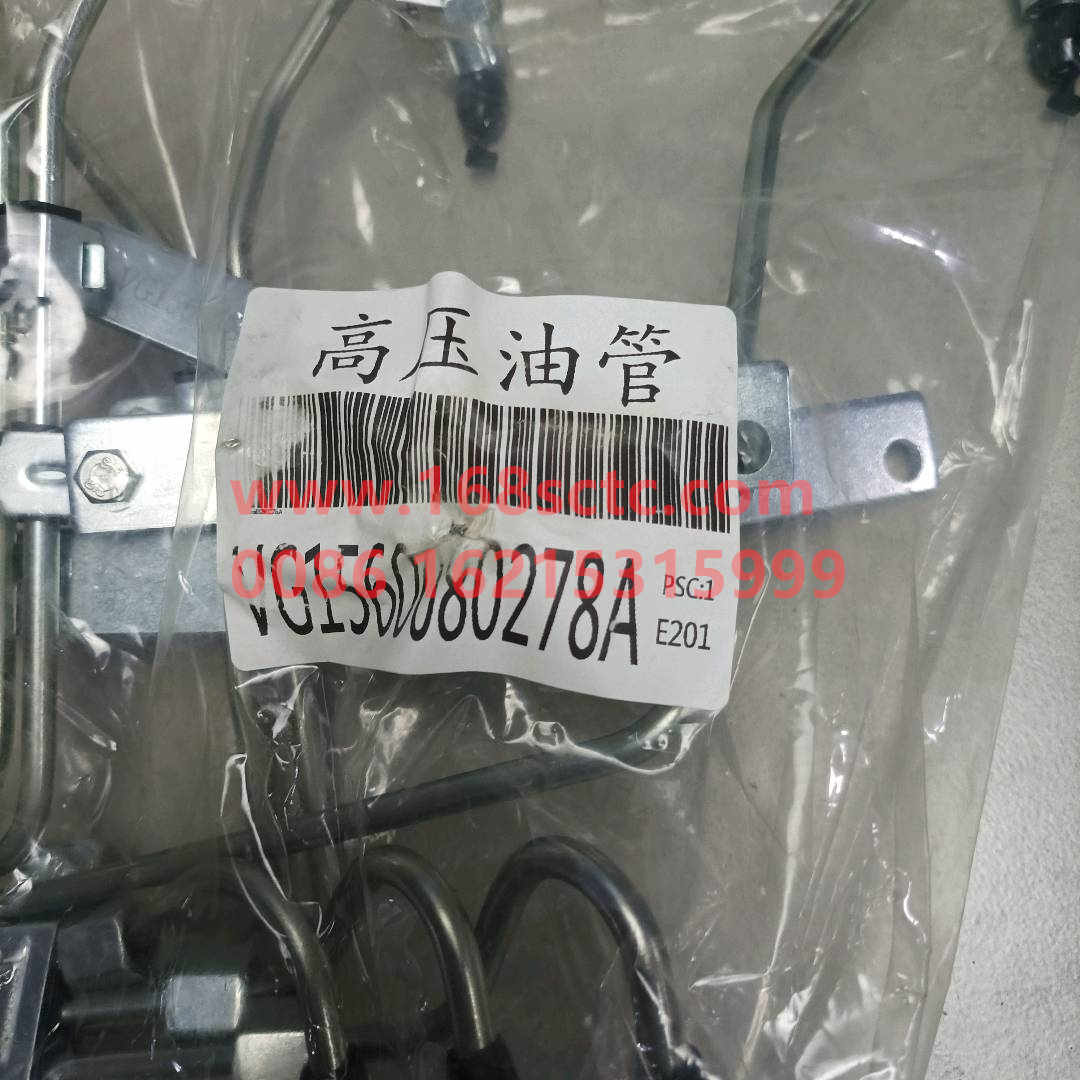 VG1560080278A-SINOTRUK HOWO-High pressure oil pipe assemblyordinary-ZhongQiFaDongJiWD615.97NE
