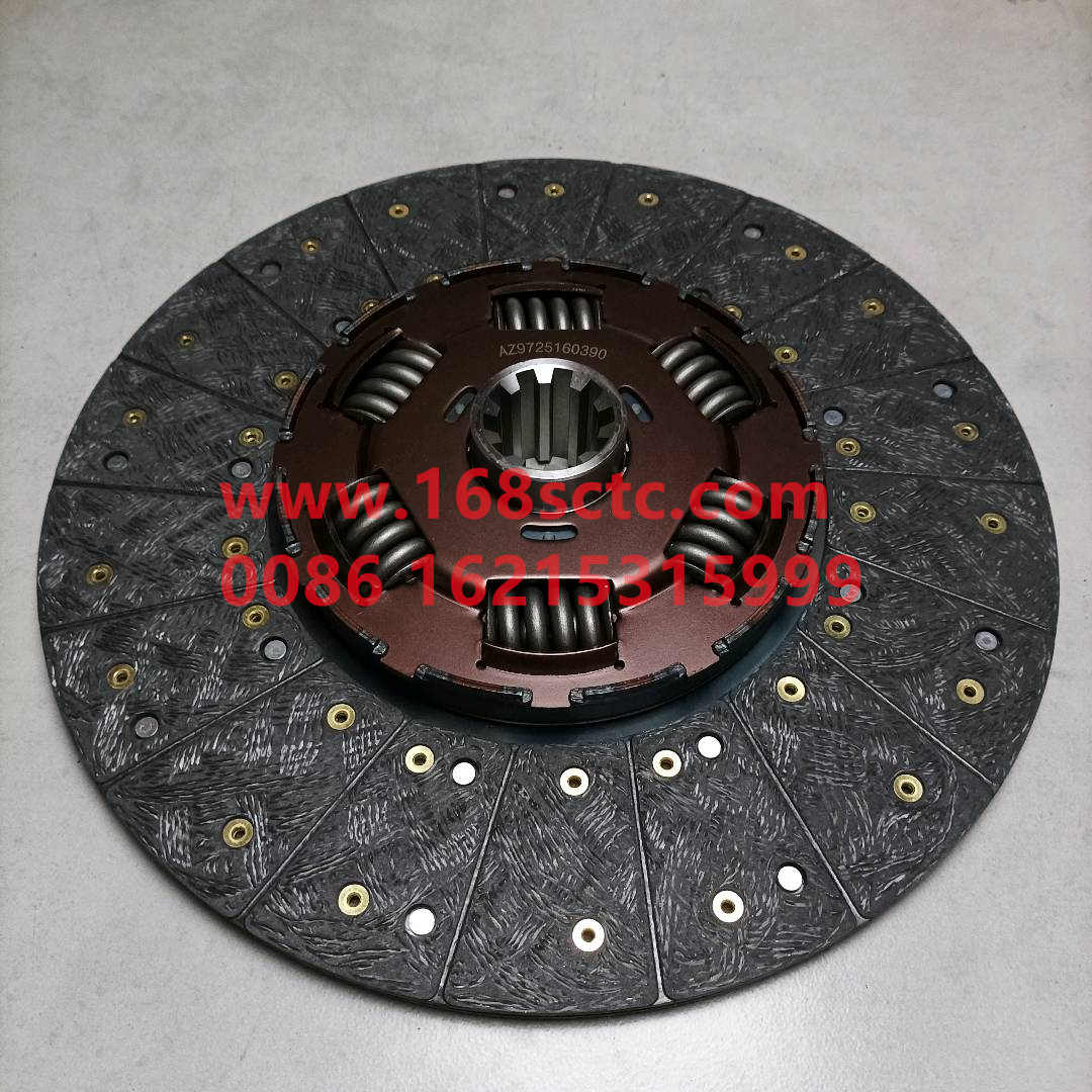 AZ9725160390-SINOTRUK HOWO-Clutch plate Φ430 Φ52.3Three levels of vibration reduction 6reedLow platform BtypeMOQ5piece-HaoWo2009Kuan