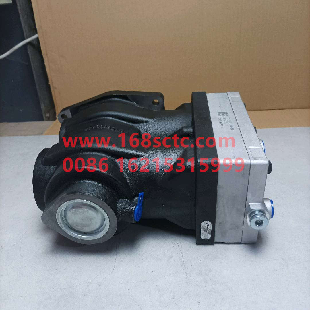 VG1246130008-SINOTRUK HOWO-air compressordouble cylinder-ZhongQiFaDongJiT12.42-50