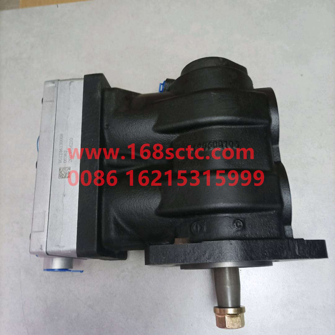 VG1246130008-SINOTRUK HOWO-air compressordouble cylinder-ZhongQiFaDongJiT12.42-50