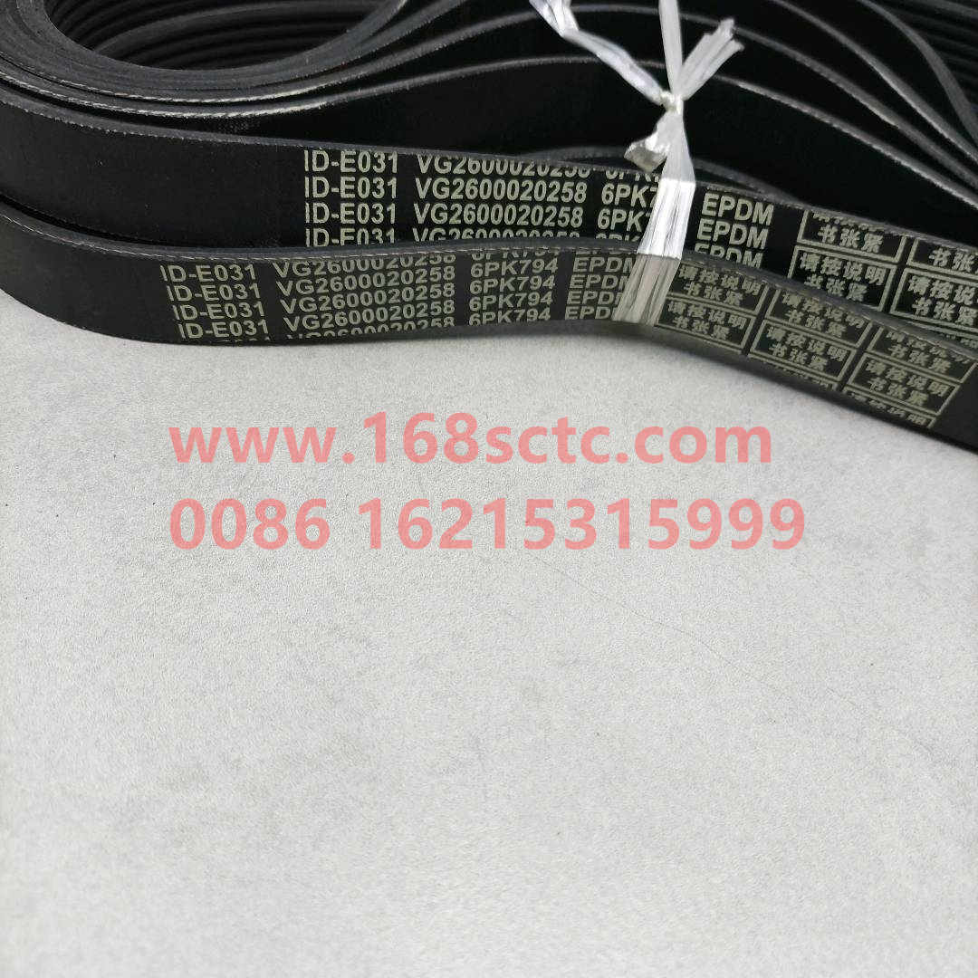 VG2600020258-SINOTRUK HOWO-V-belt 6PK794-ZhongQiFaDongJiWD615.95E