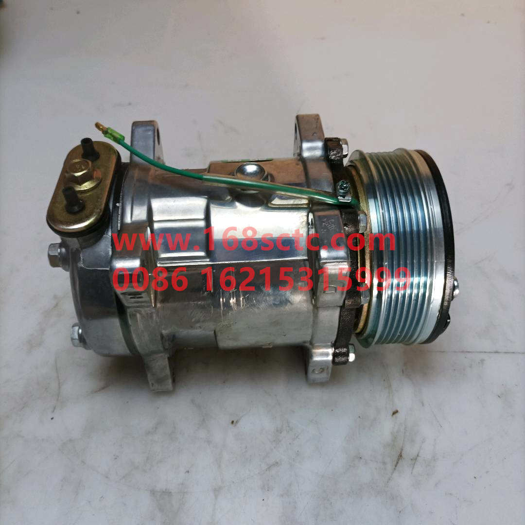 WG1500139008-SINOTRUK HOWO-Air-conditioning compressor 5H14model 6pk(upper platen)-HaoWoA7Kuan