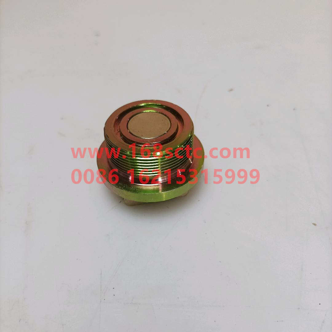 VG2600150108-SINOTRUK HOWO-Outer square magnetic screw pluggalvanized M38x1.5(oil pan plug)-ZhongQiFaDongJiWT615.95