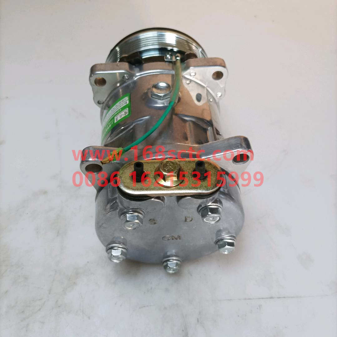 WG1500139008-SINOTRUK HOWO-Air-conditioning compressor 5H14model 6pk(upper platen)-HaoWoA7Kuan