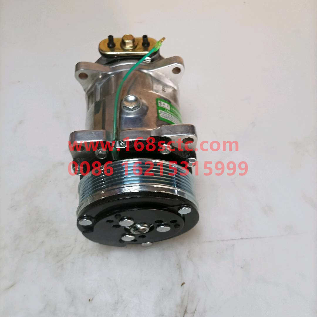 WG1500139008-SINOTRUK HOWO-Air-conditioning compressor 5H14model 6pk(upper platen)-HaoWoA7Kuan