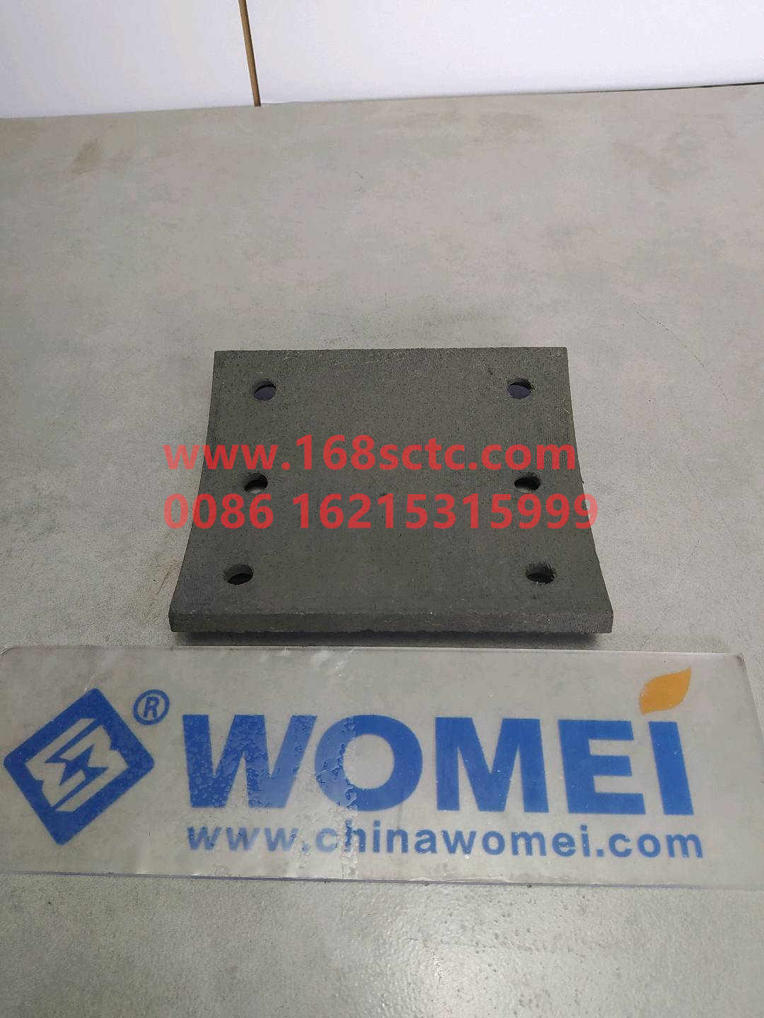 WG9100440027-SINOTRUK HOWO-brake padsforward STR 6hole 146x160x14.5-ZhongQiSTRCheQiao