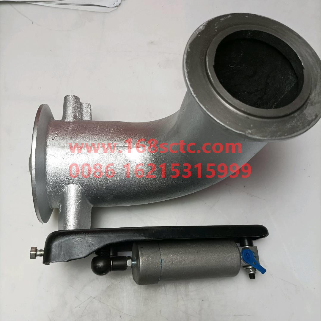 WG9725542041-SINOTRUK HOWO-Exhaust pipe with butterfly valve EVB 69 47 95Cmachine-HaoWo2013Kuan