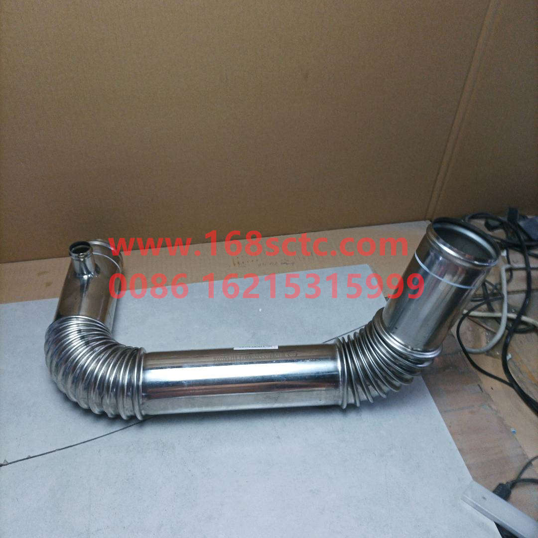 WG9918530006-SINOTRUK HOWO-Radiator outlet steel pipe assembly D12 medium horsepower-HaoWoA7Kuan