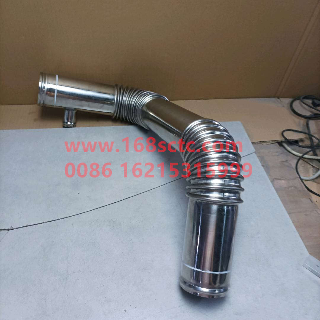 WG9918530006-SINOTRUK HOWO-Radiator outlet steel pipe assembly D12 medium horsepower-HaoWoA7Kuan