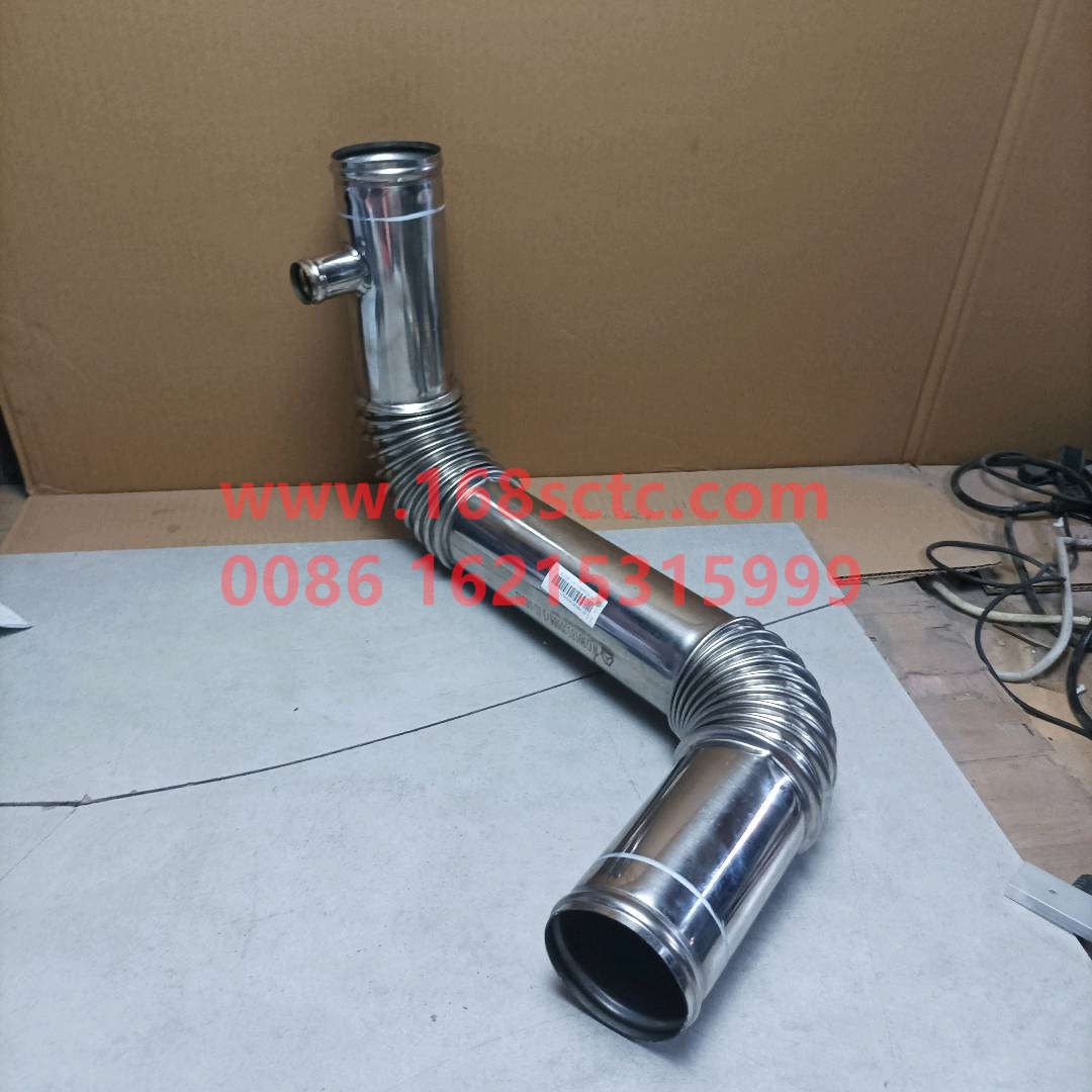 WG9918530006-SINOTRUK HOWO-Radiator outlet steel pipe assembly D12 medium horsepower-HaoWoA7Kuan