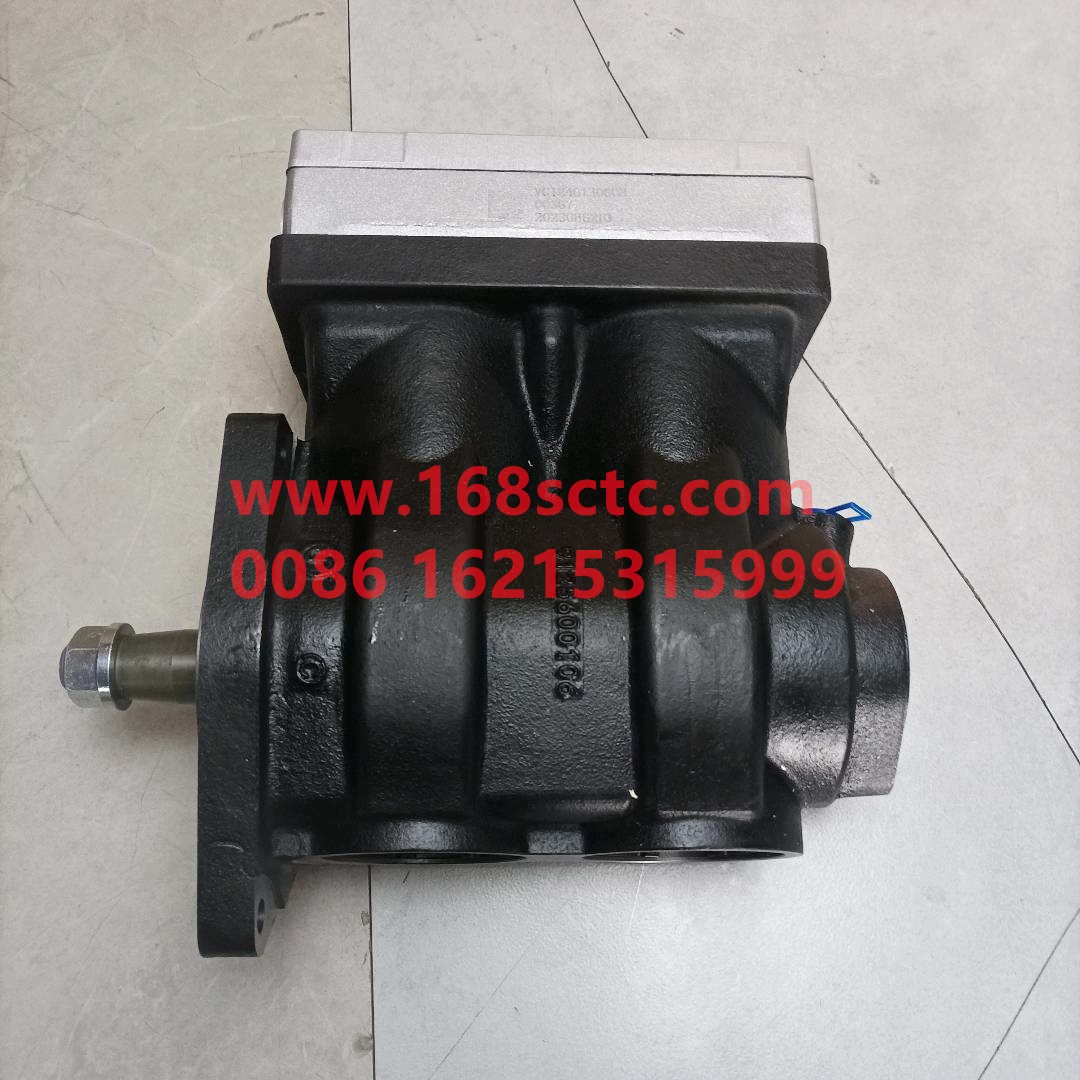 VG1246130008-SINOTRUK HOWO-air compressordouble cylinder-ZhongQiFaDongJiT12.42-50