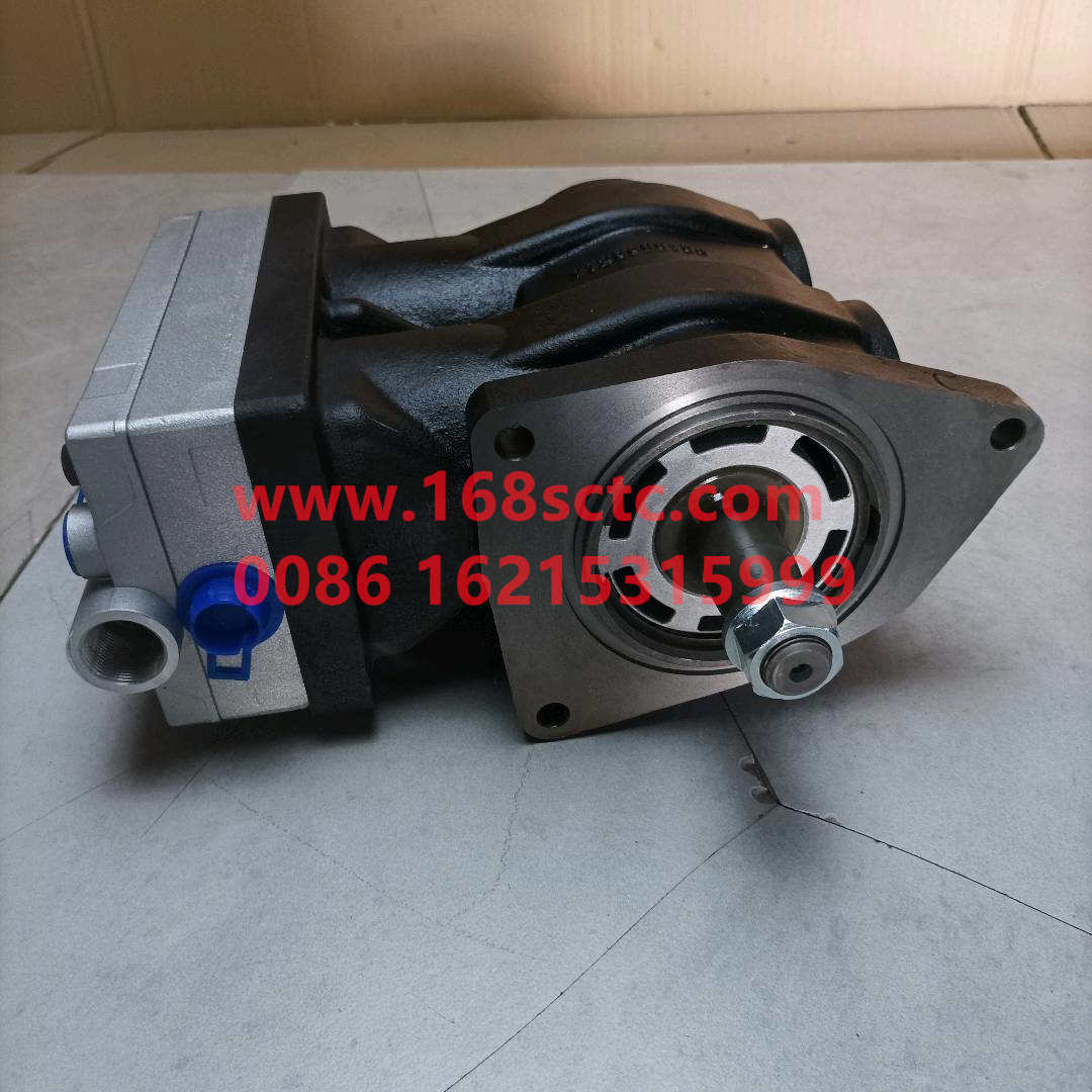 VG1246130008-SINOTRUK HOWO-air compressordouble cylinder-ZhongQiFaDongJiT12.42-50
