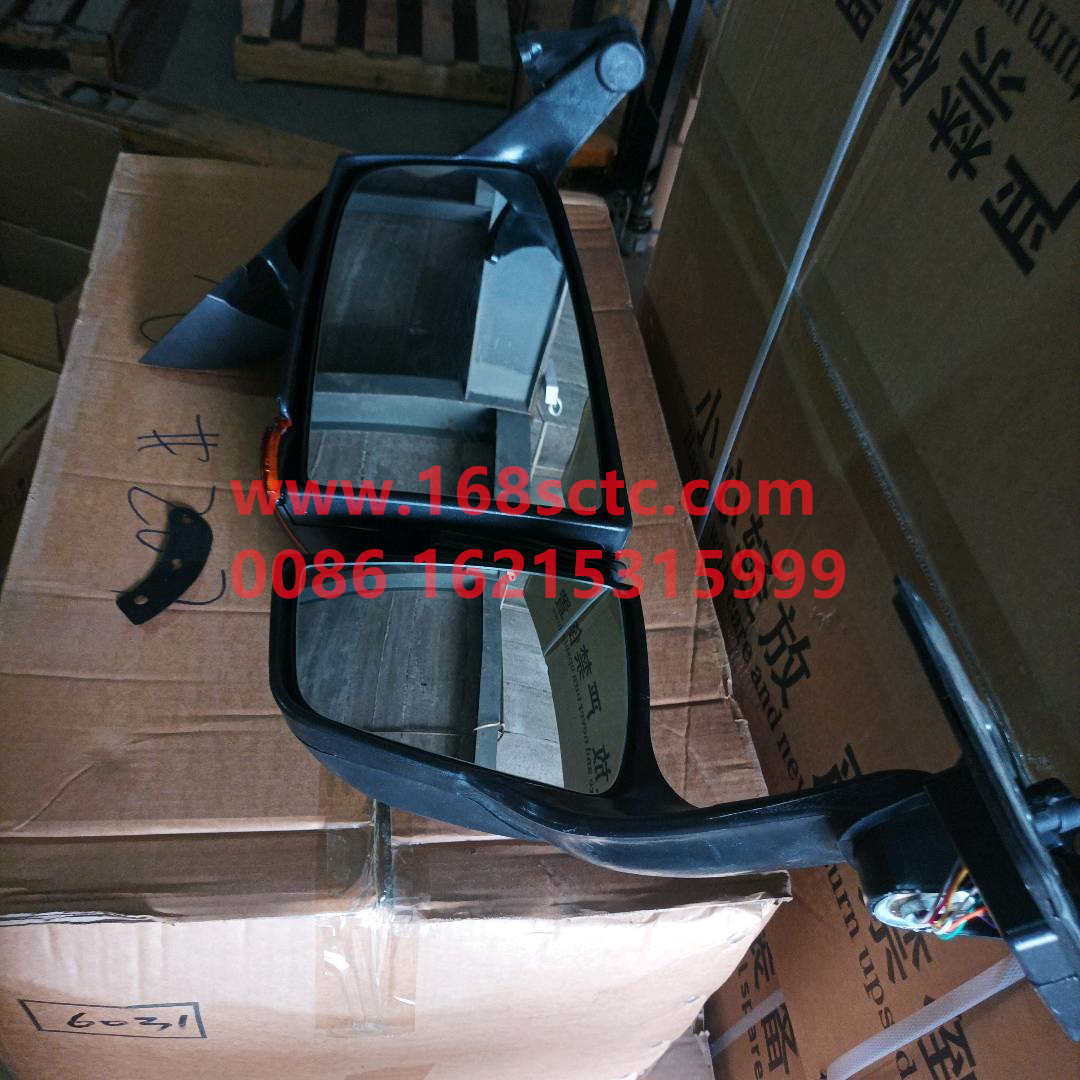 WG1664771010-SINOTRUK HOWO-rearview mirror assemblyelectricLeftWith wide-angle exterior mirrors-HaoWoT7HKuan