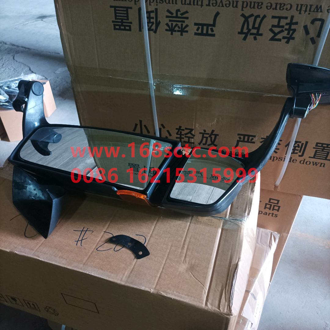 WG1664771010-SINOTRUK HOWO-rearview mirror assemblyelectricLeftWith wide-angle exterior mirrors-HaoWoT7HKuan