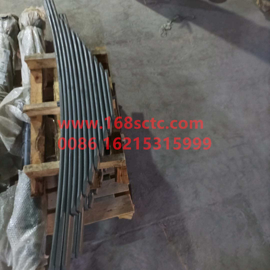 WG9725520286-SINOTRUK HOWO-Rear leaf spring assemblyPositive groove 25x90Twelve pieces-ShanDeKaC5H
