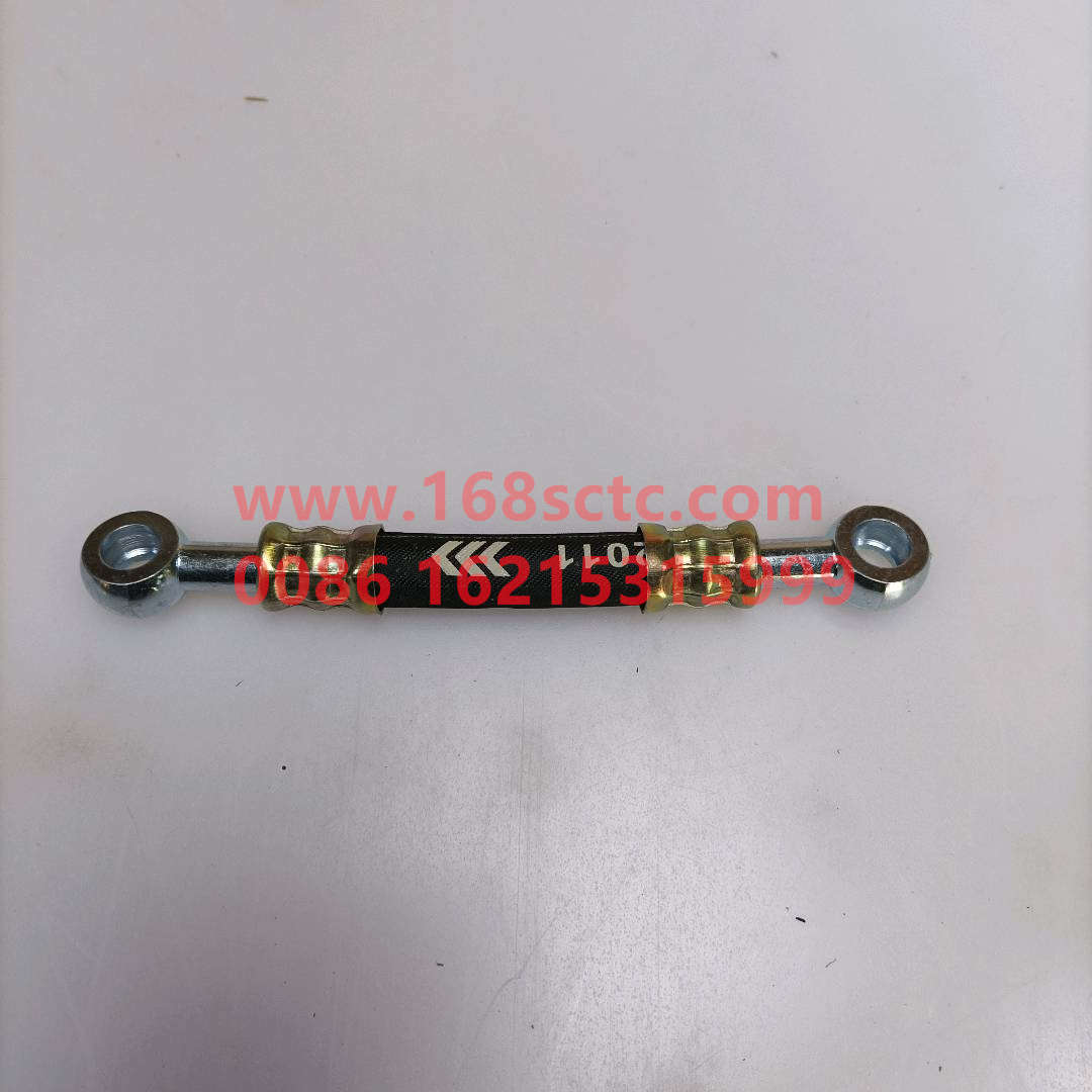 VG1560070060-SINOTRUK HOWO-Air compressor lubricating oil pipe assembly L=330double cylinder-ZhongQiFaDongJiWT615.93