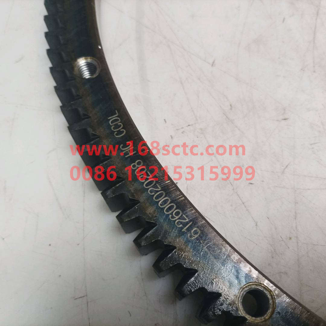 VG2600020208-SINOTRUK HOWO-flywheel ring gear 136tooth 16hole-ZhongQiFaDongJiD10.34-31