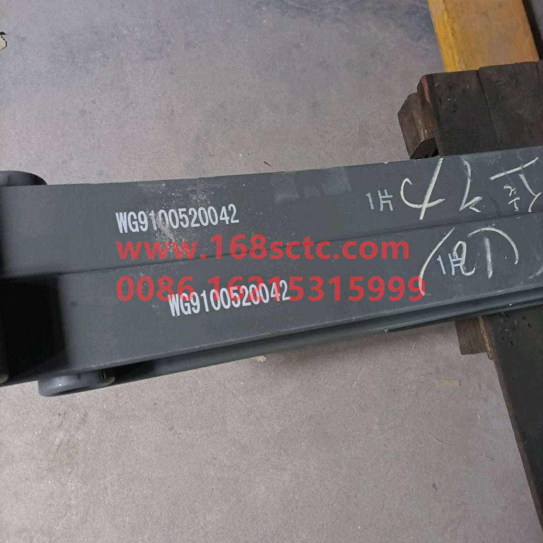 WG9100520042+001-SINOTRUK HOWO-Front leaf spring first leafright 13x90Ten pieces-HaoWo2013Kuan