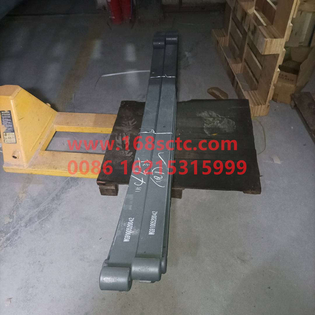 WG9100520042+001-SINOTRUK HOWO-Front leaf spring first leafright 13x90Ten pieces-HaoWo2013Kuan