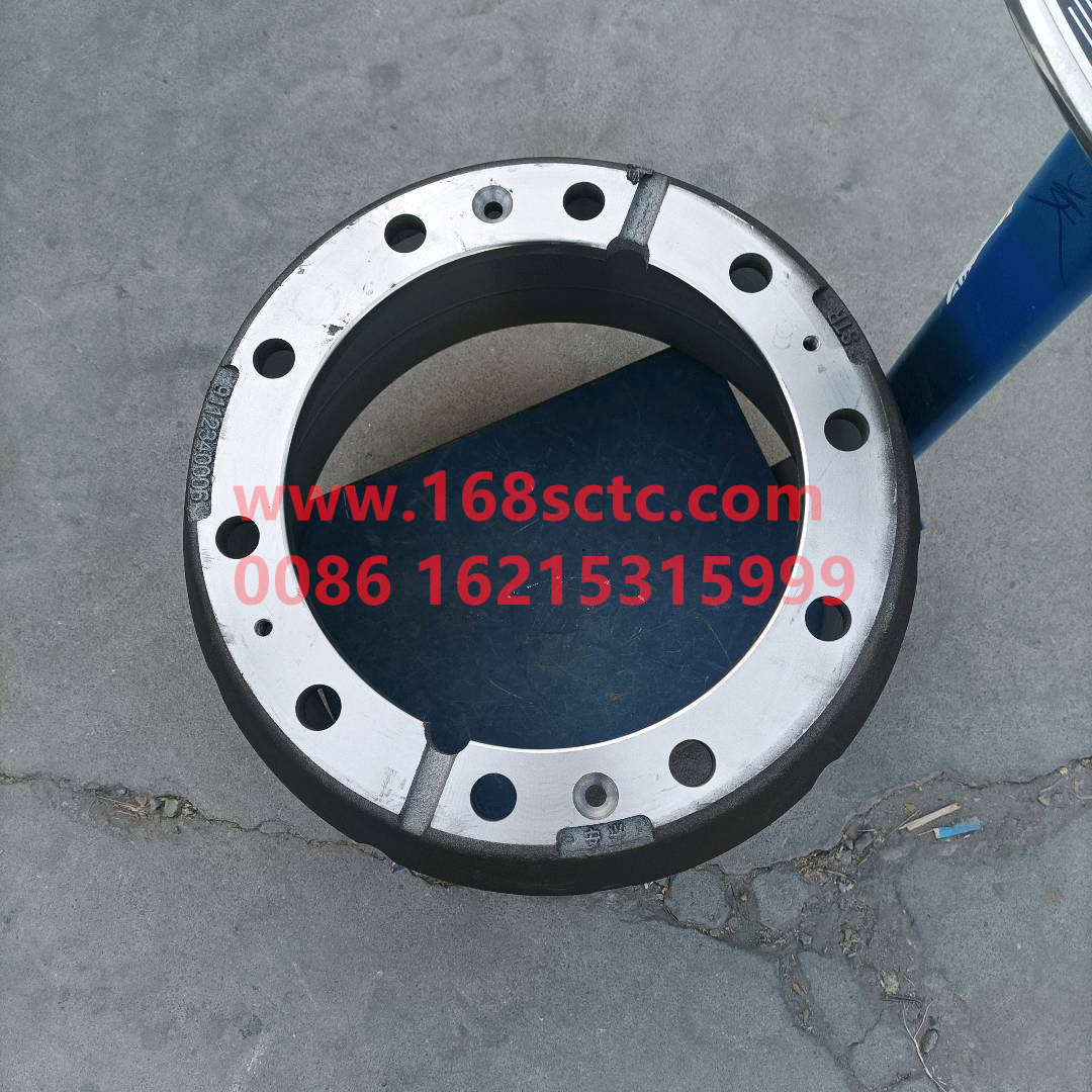 WG9112340006-SINOTRUK HOWO-rear brake hub STRWaggravate 62KG-ZhongQiZhongQiaoST13