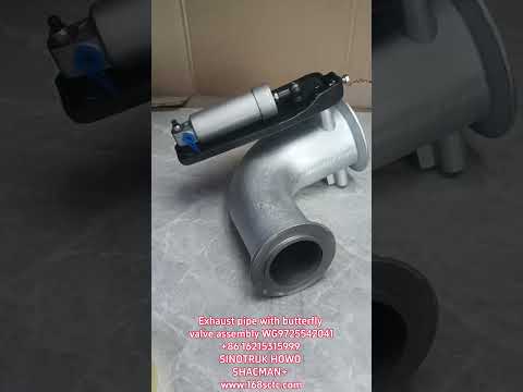 WG9725542041-SINOTRUK HOWO-Exhaust pipe with butterfly valve EVB 69 47 95Cmachine-HaoWo2013Kuan