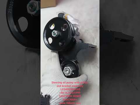 Steering oil pump with pulley and bracket assembly L0340030101A0
