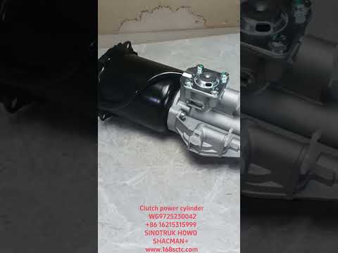 WG9725230042-SINOTRUK HOWO-clutch booster cylinder Φ102with valveblack-HaoWoT7HKuan