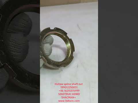 Slotted round nut